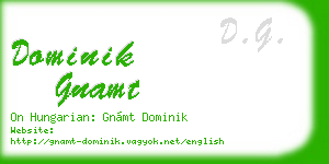 dominik gnamt business card